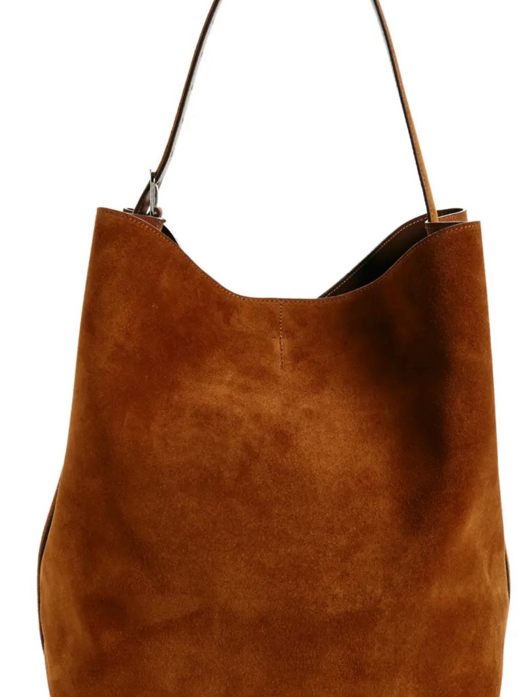 Toteme Belted Suede Tote Bag In Tan Nwt